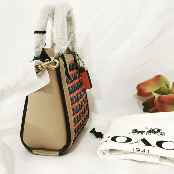 Coach Troupe Tote 16 With Weaving